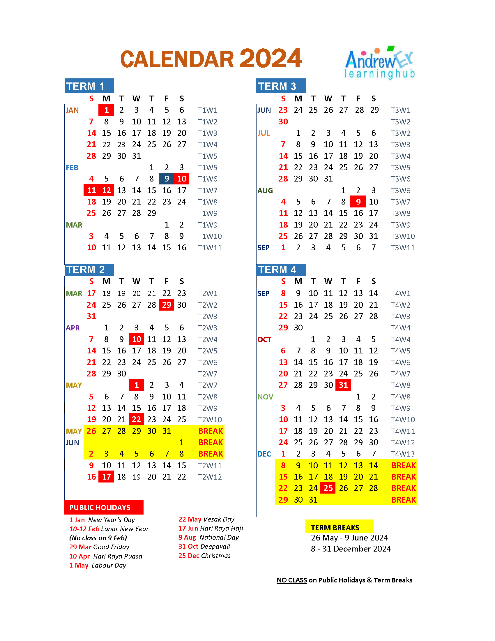 Academic Calendar